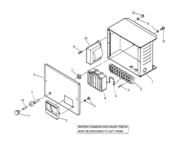 Battery Charger Diagram and Parts List for 9301-2  Generac Generator