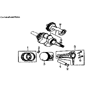 Part Location Diagram of 0G84420235 Generac Rod Assy., Connecting