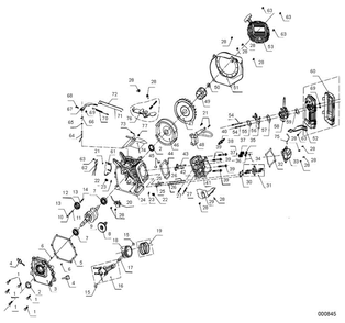 Parts Manual Engine 208cc Epa Diagram and Parts List for 0068460 (9288770B - 9288961B)(2014) Generac Generator