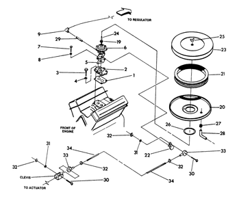 Lp Gas Carburetor Diagram and Parts List for 9657-0  Generac Generator