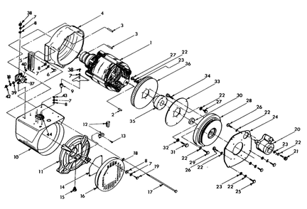 Generator Diagram and Parts List for 9055-0  Generac Generator