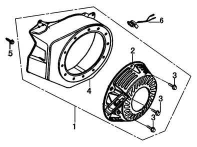 Starter Diagram and Parts List for 0065490 (9137065 - 9924595)(2015) Generac Generator