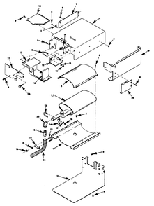 Muffler Box Diagram and Parts List for 6072-0  Generac Generator
