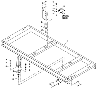 Ev Mtg Base 1.5l Cpl Diagram and Parts List for 0052110 (4281087 - 4303052)(2005) Generac Generator