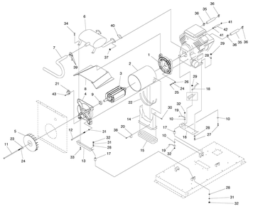 Generator 1 Diagram and Parts List for 0051031 (0806V12264)(2006) Generac Generator