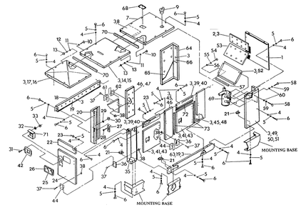 Compartment Diagram and Parts List for 9575-1  Generac Generator