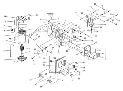 Alternator And Panel Diagram and Parts List for 9735-2  Generac Generator
