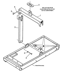 Center Lift Diagram and Parts List for 9336-4  Generac Generator
