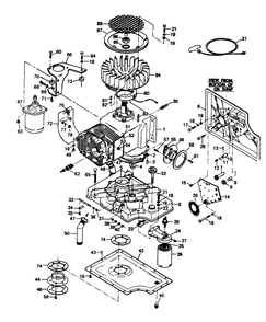 Engine Parts Diagram and Parts List for 6245-6  Generac Generator