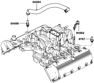 5.4l Gas Engine Crankcase Ventilation Diagram and Parts List for QT08054ANSNA (5981037 - 5981038)(2010) Generac Generator