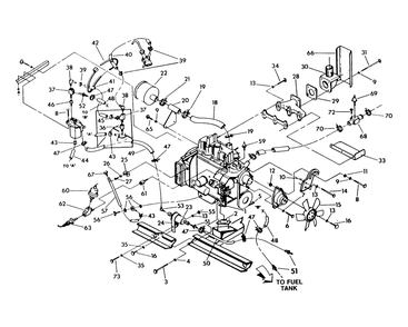 Part Location Diagram of 69857A Generac Fuel Filter Bracket