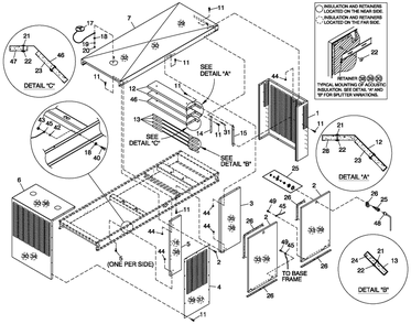 Enclosure C5 Parts Lbl Diagram and Parts List for BT10054ANSN (4106V20159)(2006) Generac Generator