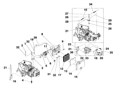 Gn-410 Engine Accessories Diagram and Parts List for 4300-0  Generac Generator