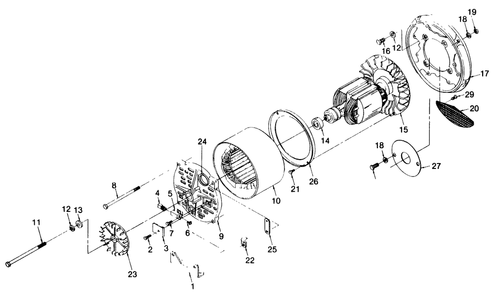 Part Location Diagram of 50118-D Generac Carrier, Bearing
