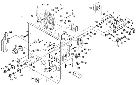Part Location Diagram of 59296 Generac Control Panel