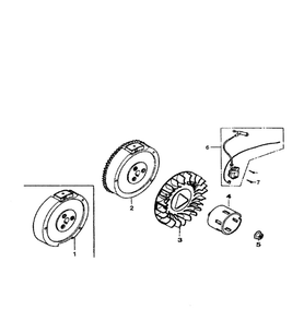 Ignition Diagram and Parts List for 5943-0  Generac Generator