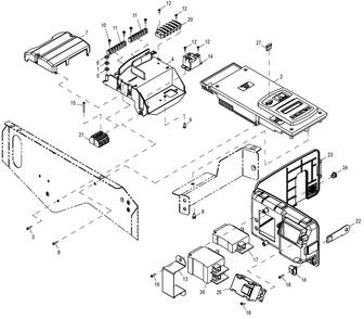 Control Panel Diagram and Parts List for 0059050 (2110V39791 - 2310V39937)(2010) Generac Generator
