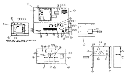 Control Panel Diagram and Parts List for 0845-2  Generac Generator