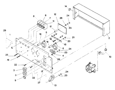 Control Panel (10/95) Diagram and Parts List for 3500XL (9441-0)(9441-0) Generac Generator