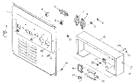 Part Location Diagram of 68866A Generac Panel