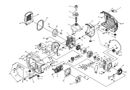 Diagram 1 Diagram and Parts List for 0060650 (6284450C - 6369952C)(2011) Generac Generator