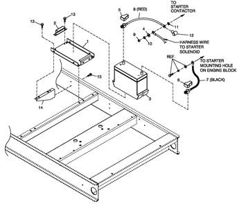 Battery 5.4l Cpl Diagram and Parts List for QT15068AVAY (5526014)(2009) Generac Generator