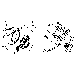 Starter Diagram and Parts List for 5941-1  Generac Generator