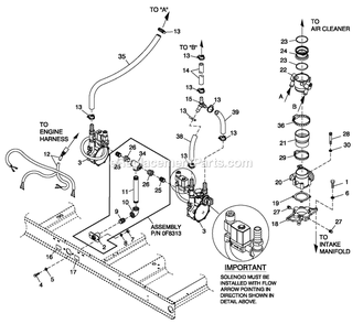 Fuel Natural Gas G3 5.4l 80kw Diagram and Parts List for QT08054JNSNA (6130357)(2010) Generac Generator