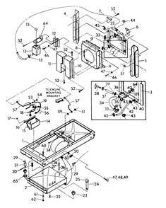 Mounting Base Diagram and Parts List for 9134-4  Generac Generator