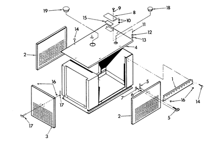 Compartment Diagram and Parts List for 9112-4  Generac Generator