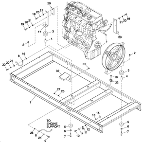 Mounting Base 2.4l C2 Diagram and Parts List for QT03624ANAX (5930580 - 9222162)(2012) Generac Generator