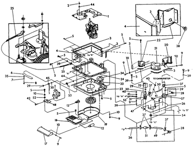 Control Panel (Part 2) Diagram and Parts List for 9629-3  Generac Generator