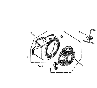 Starter Diagram and Parts List for GP5500-5939-6  Generac Generator