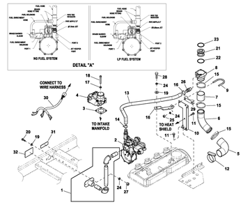 Fuel System Ng 2.4l G2 Turb Diagram and Parts List for CT03624ANAN (1709V34798)(2009) Generac Generator