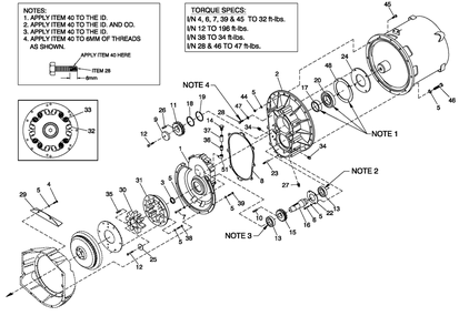 Gearbox 390 Diagram and Parts List for ST10068ANSN (5582877)(2009) Generac Generator