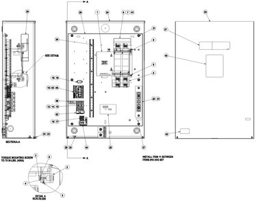 Part Location Diagram of 0F6129 Generac Decal Test Sequence 3p Ts 3r