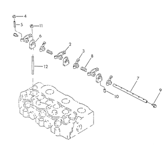 Rocker Arm Assembly Diagram and Parts List for 9318-0  Generac Generator
