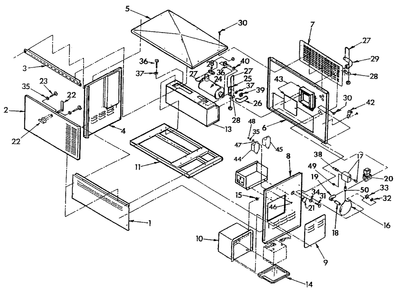 Part Location Diagram of A2781 Generac Dual Fuel Load Block Assembly