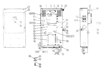 Control Panel Diagram and Parts List for 9385-0  Generac Generator