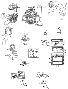V-Twin Engine Parts (Part 2) Diagram and Parts List for 0861-0  Generac Generator