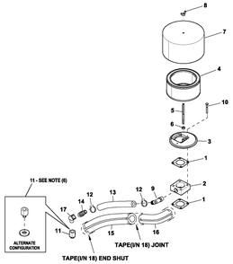 Ev Air Cleaner 2.4l G2 Turbo Diagram and Parts List for QT03624ANAX (5930580 - 9222162)(2012) Generac Generator