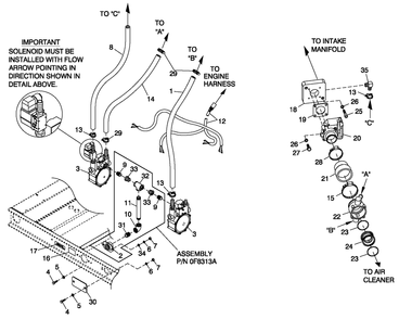 Fuel Nat. Gas C4 Diagram and Parts List for BT06030ANSN (3808V29819 - 4308V30688)(2008) Generac Generator