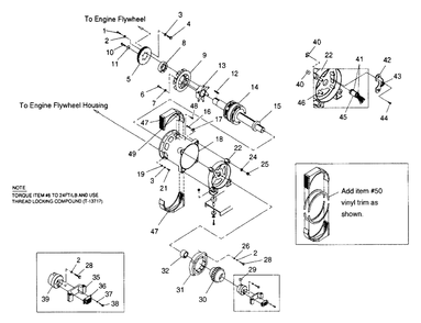 Generator Assembly Diagram and Parts List for 4058-1  Generac Generator