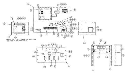 Control Panel Diagram and Parts List for 0756-0  Generac Generator