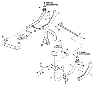 Ev Exhaust 5.4l C2 Cpl Em 2 Diagram and Parts List for HT04554GNAX (7064094)(2012) Generac Generator