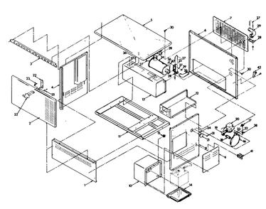 Home Standby Enclosure Diagram and Parts List for 9007-1  Generac Generator