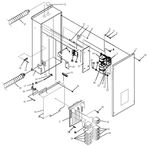 Load Center Diagram and Parts List for 0046660 (3805209 - 3902637)(2014) Generac Generator