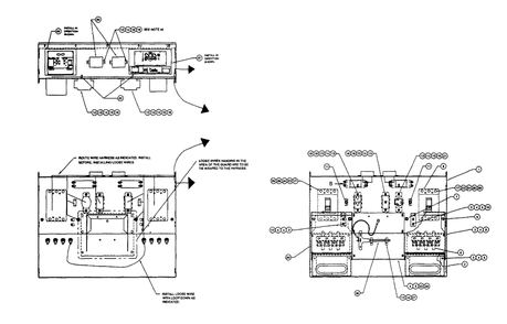 Receptacle Panel Diagram and Parts List for 4360-1  Generac Generator