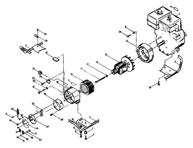 Generator Diagram and Parts List for S4002 (8973-2)(8973-2) Generac Generator