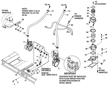 Fuel Lp Vapor C5 Cpl 6.8l Diagram and Parts List for QT10068ANSNA (4526619 - 4800353)(2007) Generac Generator